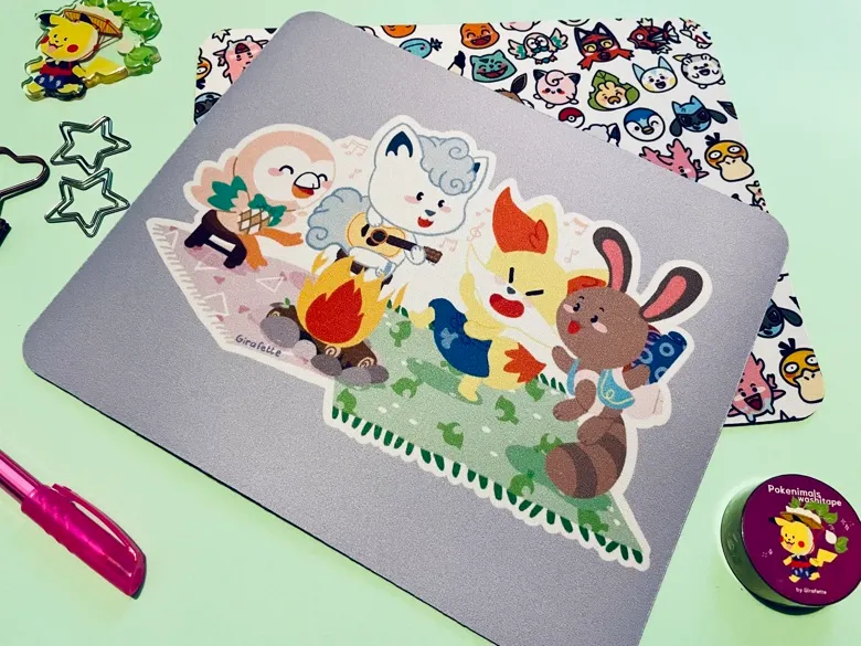 Tapis de souris au coin du feu.webp
