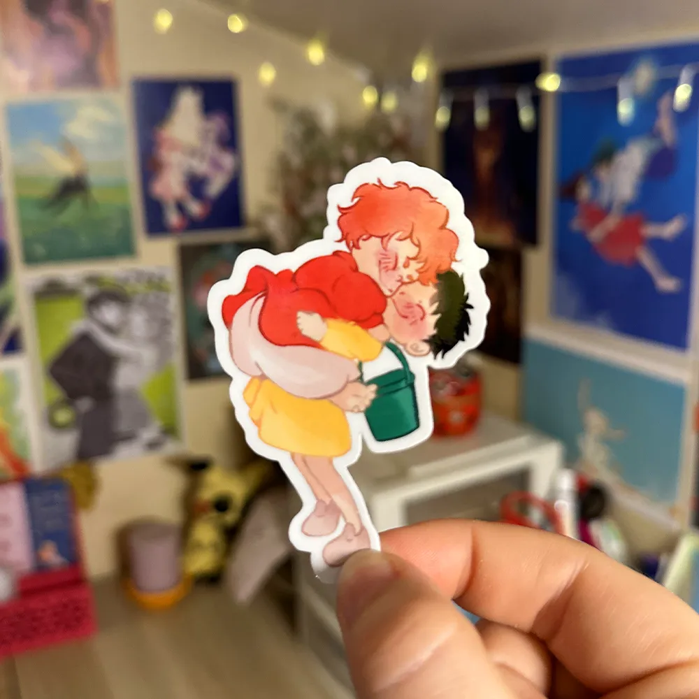 Stickers Ponyo et  Sosuke - Eve Huugin