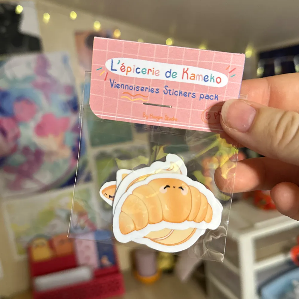 Pack de stickers viennoiseries - Eve Huugin