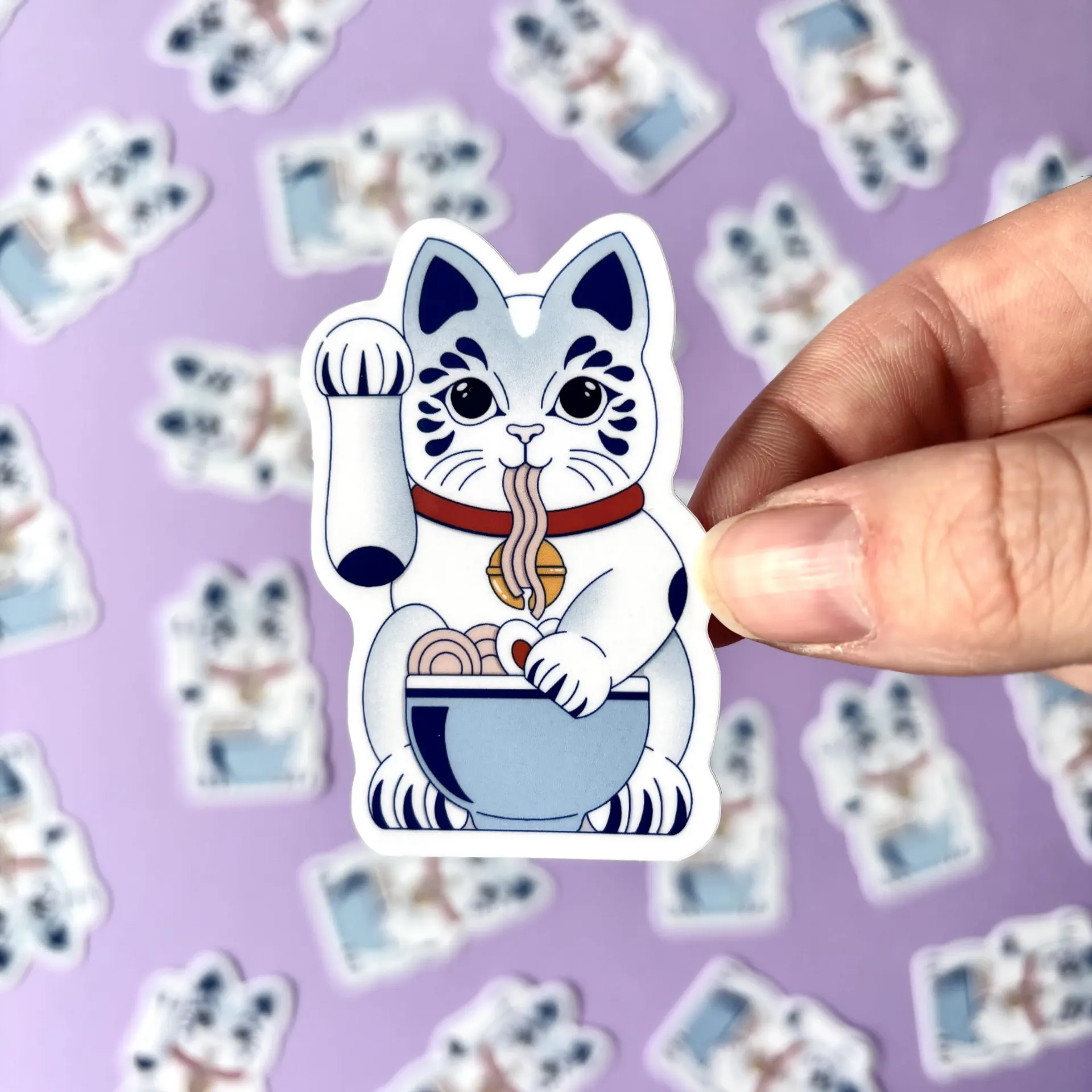Sticker Maneki Ramen - Yourpix