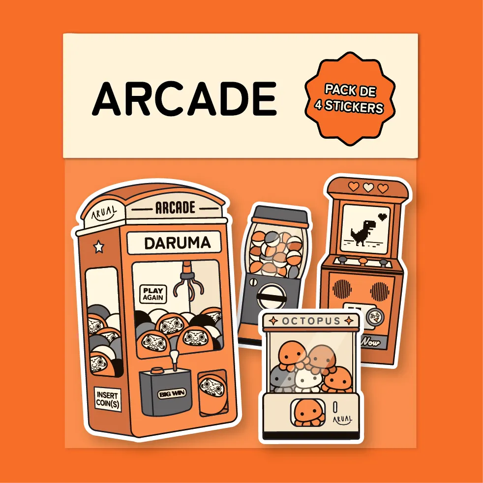 Pack Stickers Arcade - Arual Peyrt