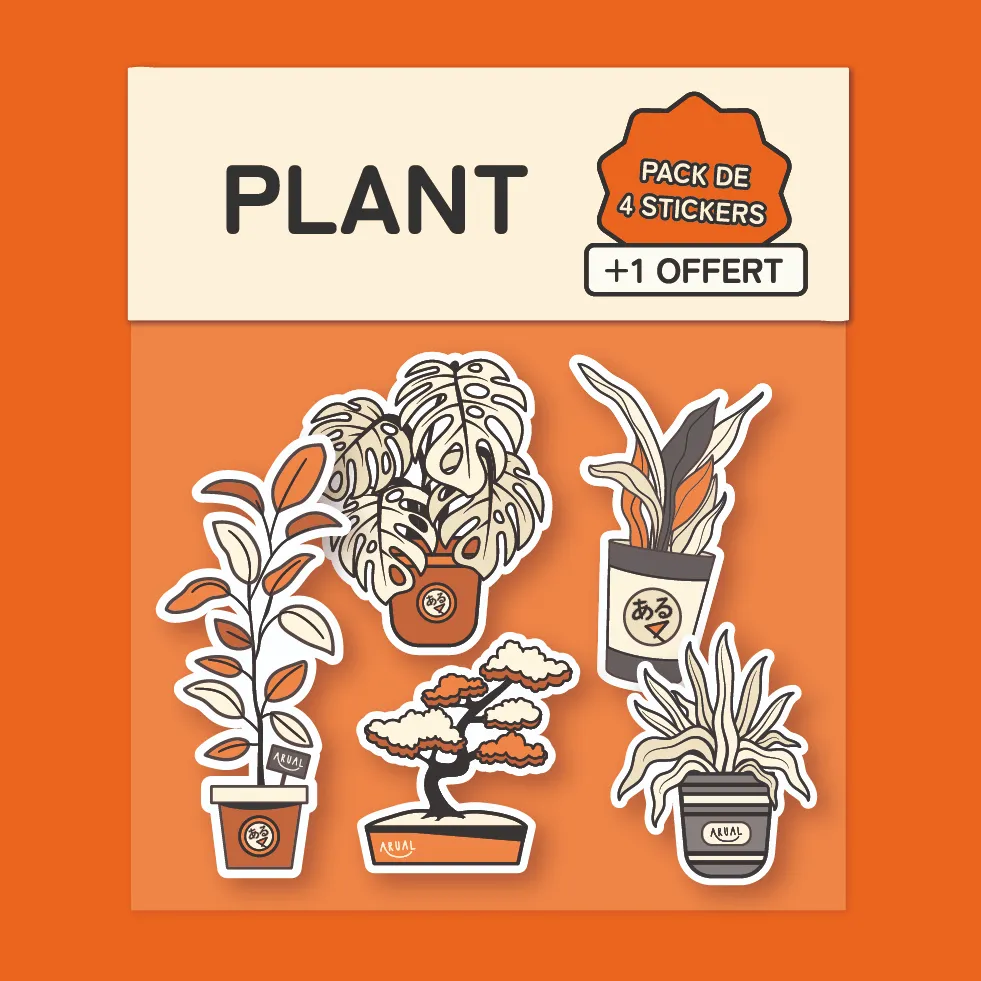 Pack Stickers Plant - Arual Peyrt