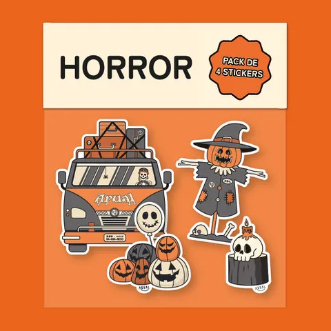Pack Stickers Horror - Arual Peyrt