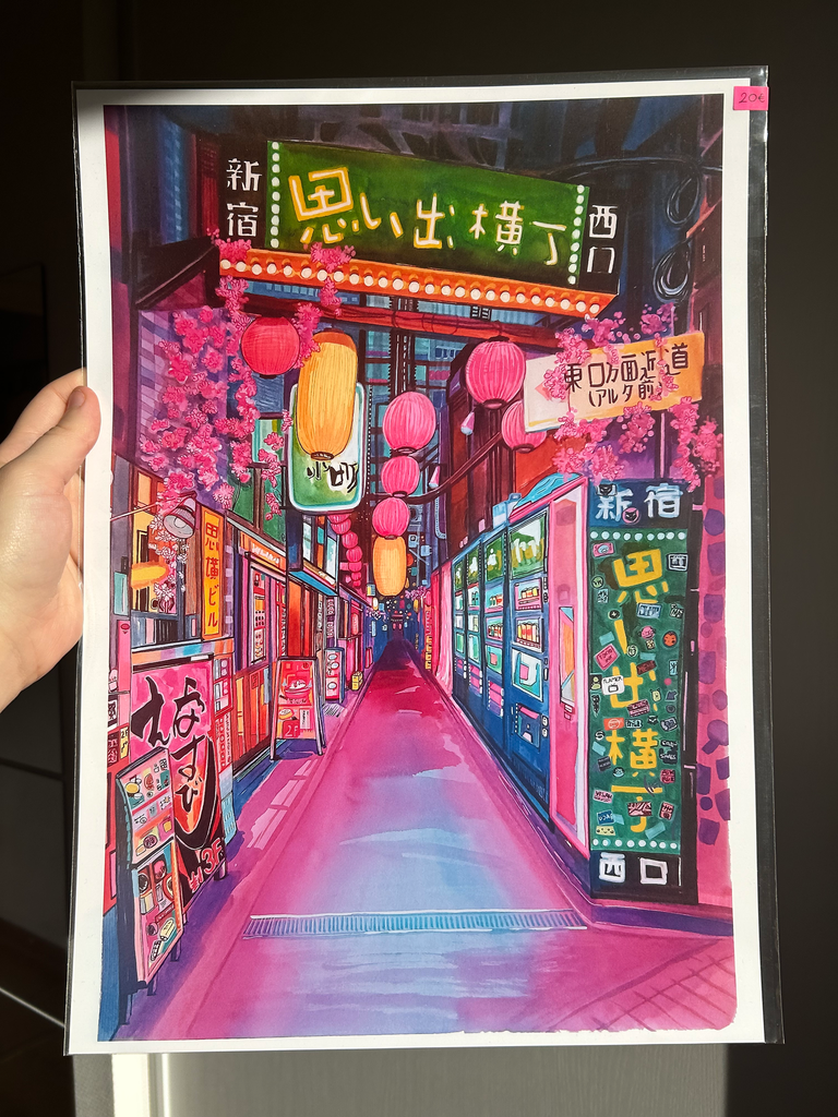 P86 - Illustration A3 - OMOIDE YOKOCHO - Clémentine CHAPUT