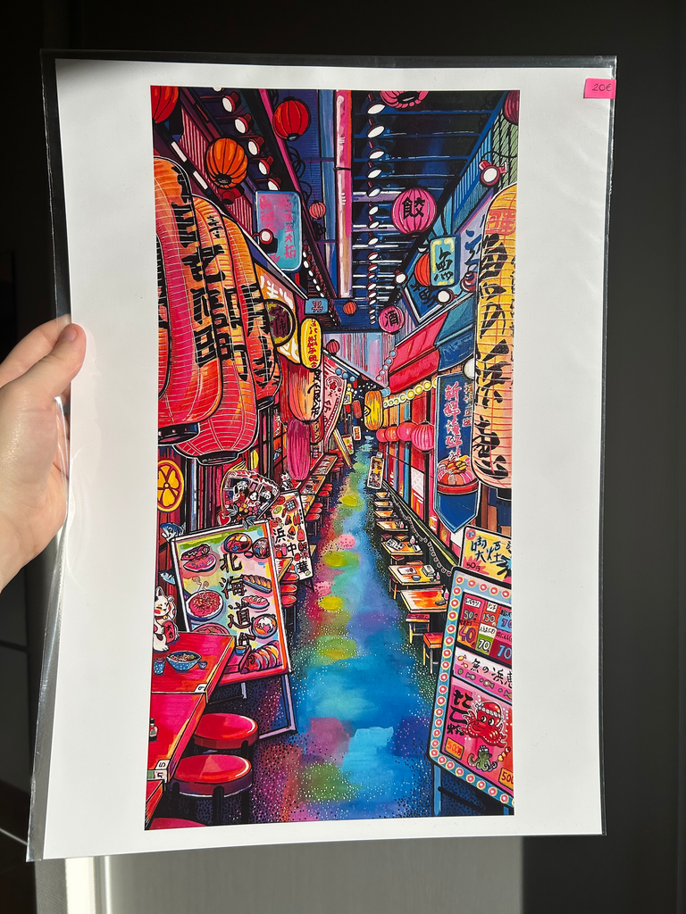 P85 - Illustration A3 - YURAKUCHO YOKOCHO - Clémentine CHAPUT