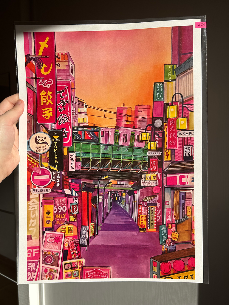 P87 - Illustration A3 - SHIBUYA - Clémentine CHAPUT