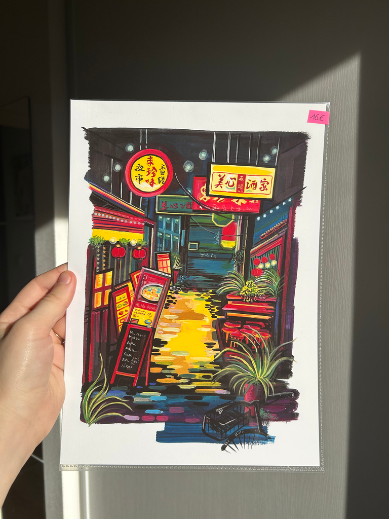 P65 - Illustration A4 - MARCHE NOCTURNE