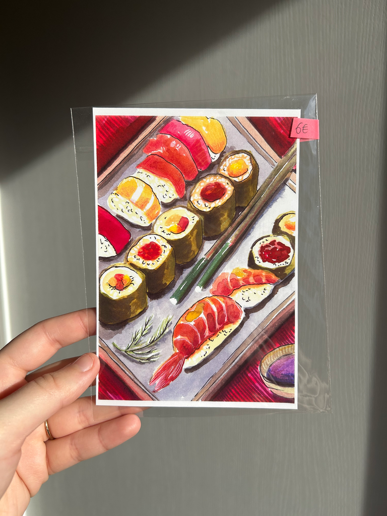 P44 - Illustration Carte Postale - MENU N2