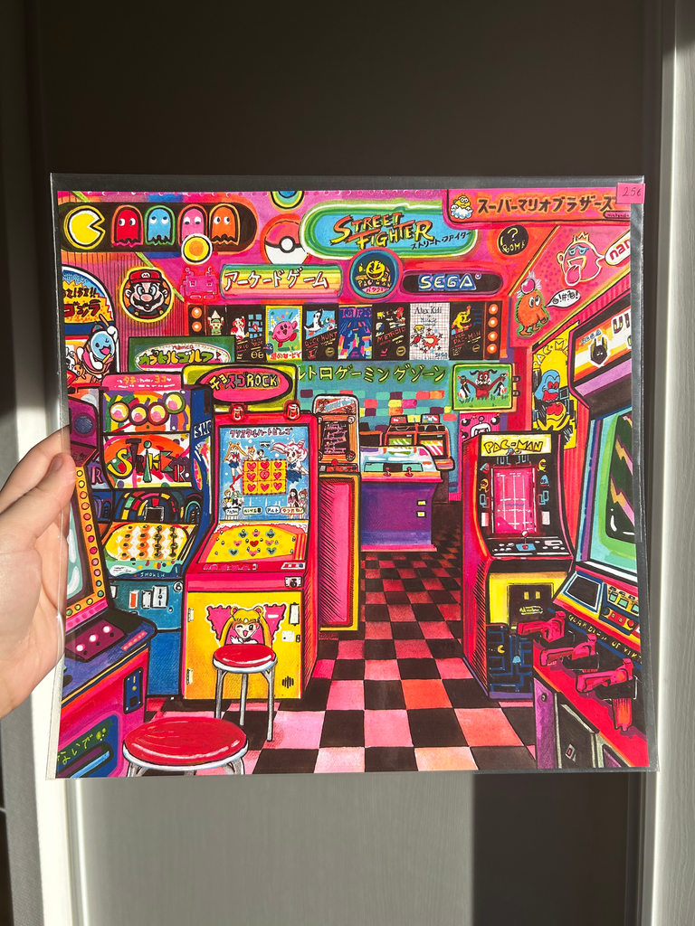 P89 - Illustration 30x30 - JEUX D'ARCADE - Clémentine CHAPUT