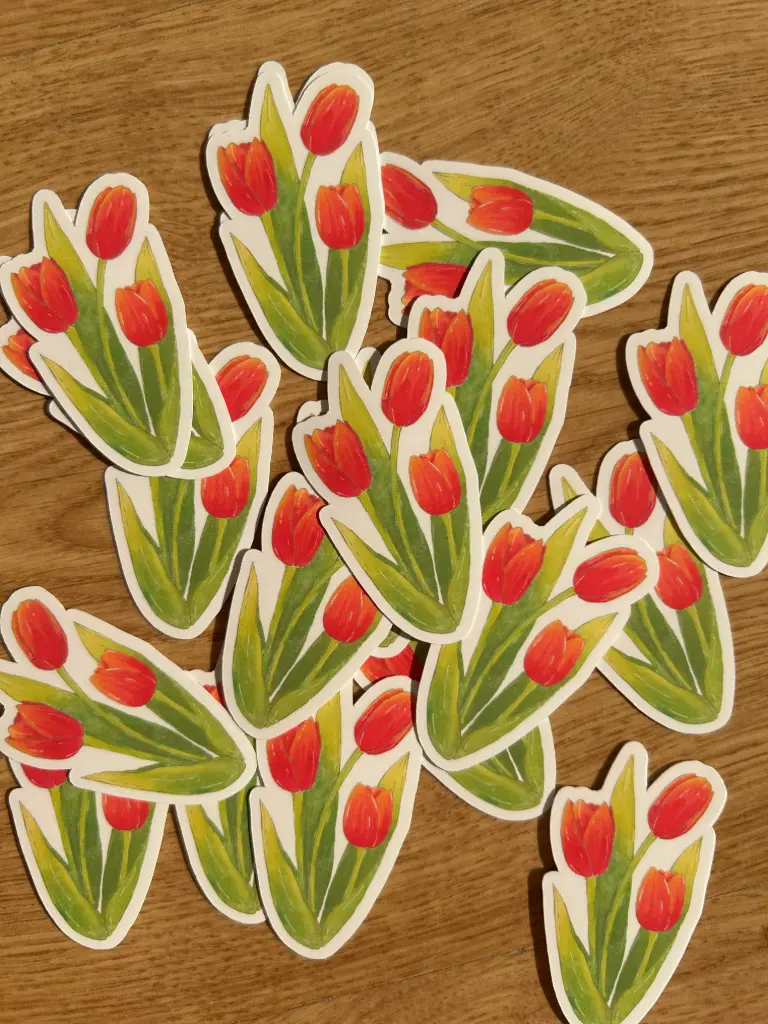 Sticker Tulipe