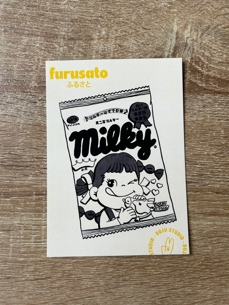 Carte postale Furusato Milky PEKO A6 - Boju Studio