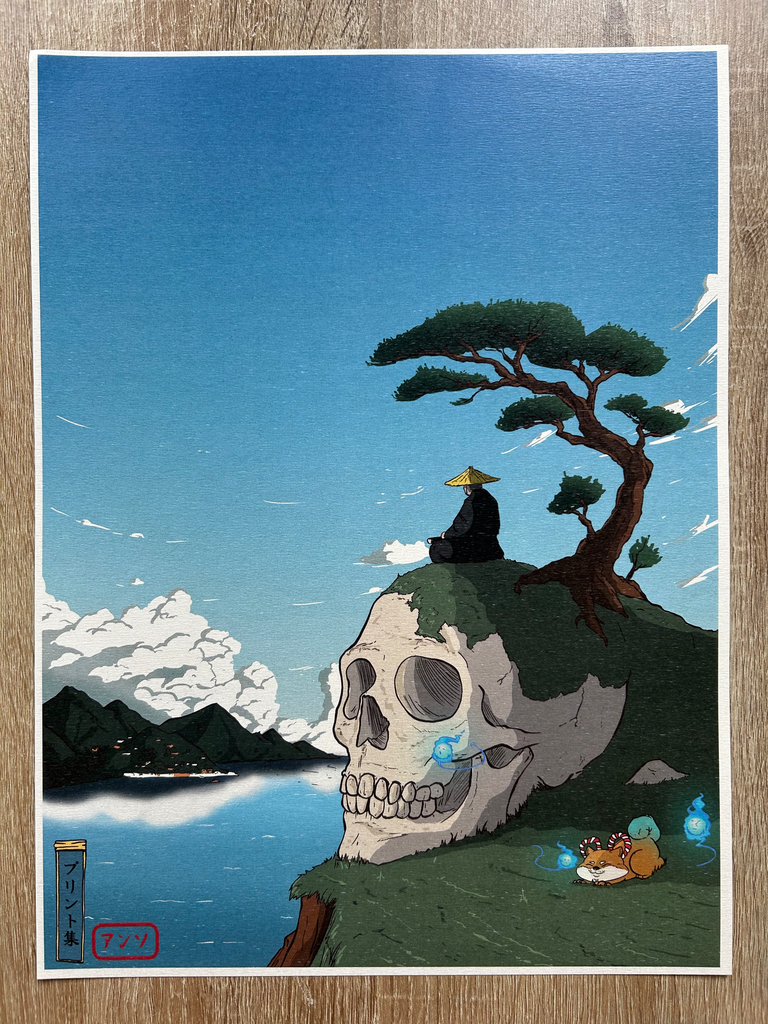 Print Souvenir Gashadokuro 30x40 - Antho Illustration