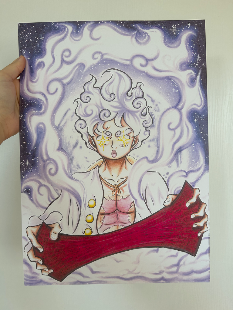 Print A3 Luffy Gear 5 - One Piece