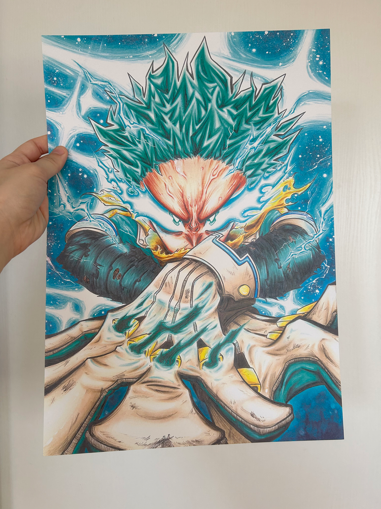 Print A3 Izuku Midoria - My Hero Academia