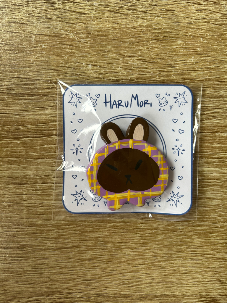 Handmade Animal Magnets - Lapin Marron
