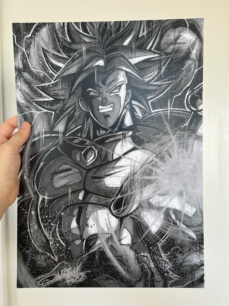 Print A3 - Broly - Dragon Ball - Okuzen