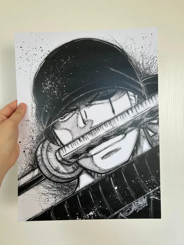 Print A3 - Roronoa Zoro - One Piece - Okuzen