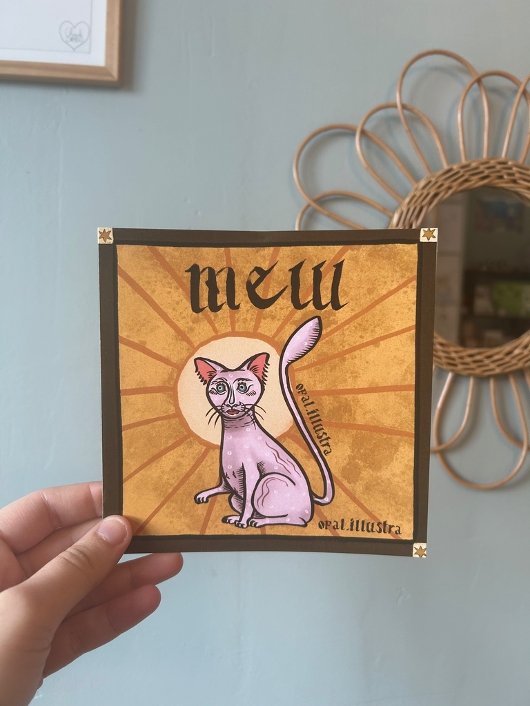 Print Mew medieval - pokemon - Opal Illustration