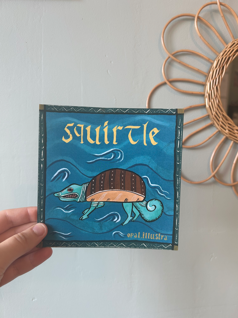 Print Carapuce medieval - pokemon