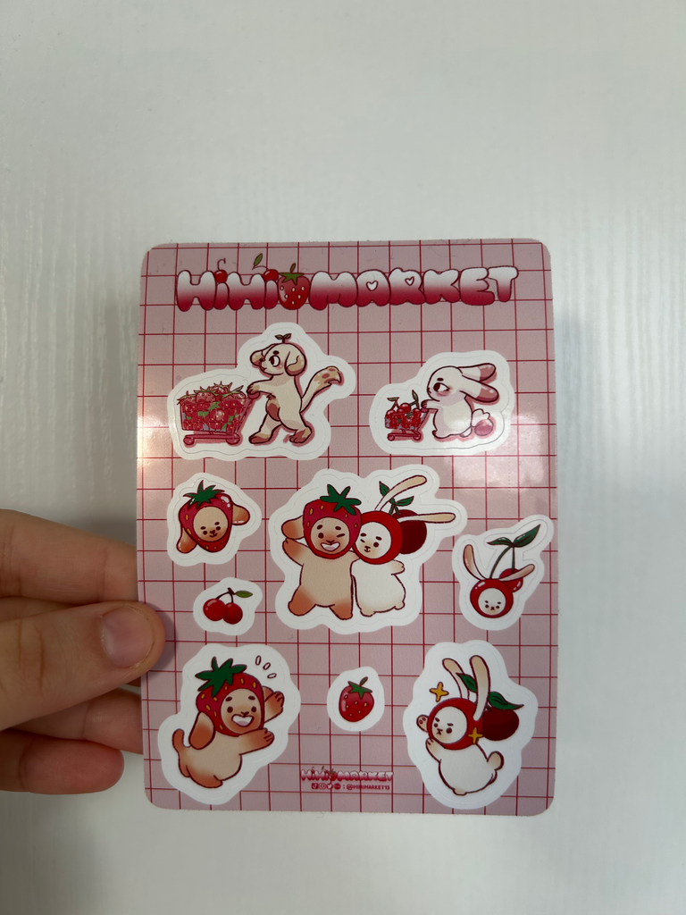 Planche de stickers Hihi Market Mascottes