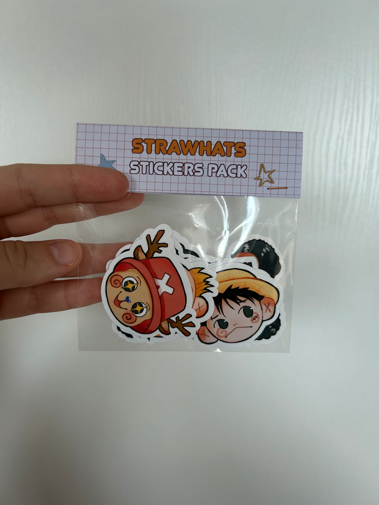 Pack stickers Mugiwaras/Strawhats - One Piece - Hihi Market