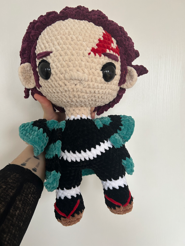 Peluche Tanjiro Grand Format - Demon Slayer - Vicotte Crochet
