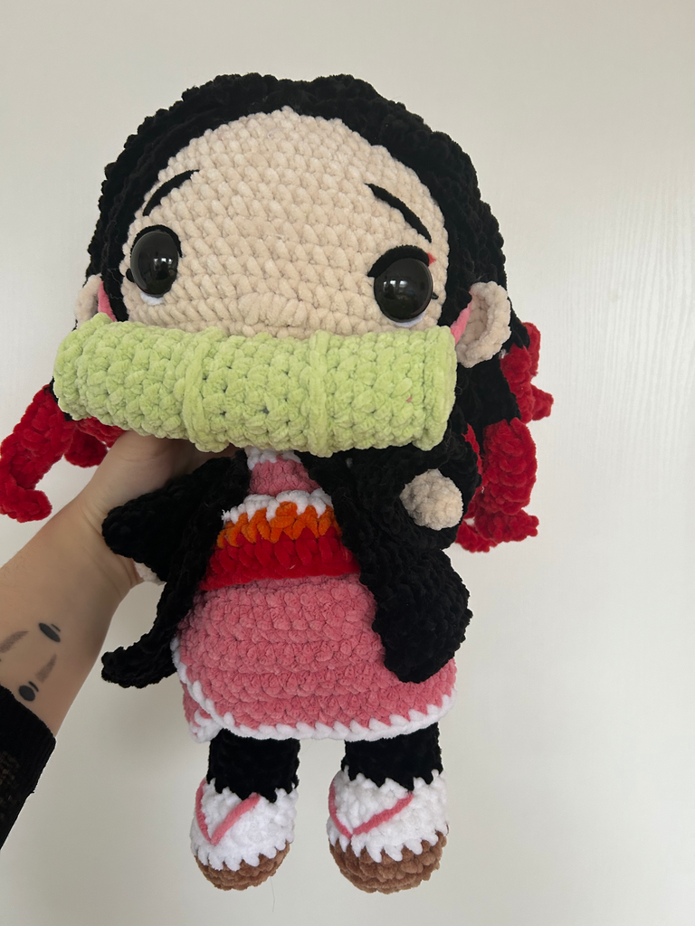 Peluche Nezuko Grand Format - Demon Slayer - Vicotte Crochet