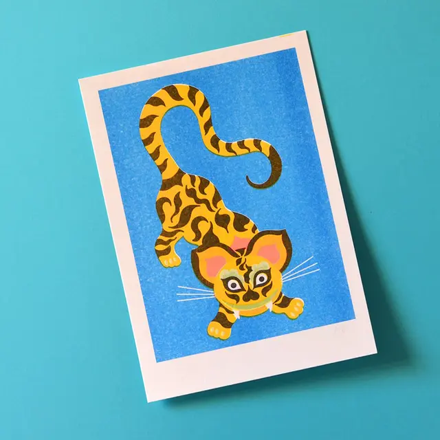 Print A5 Jouet folklorique japonais : Hariko no tora