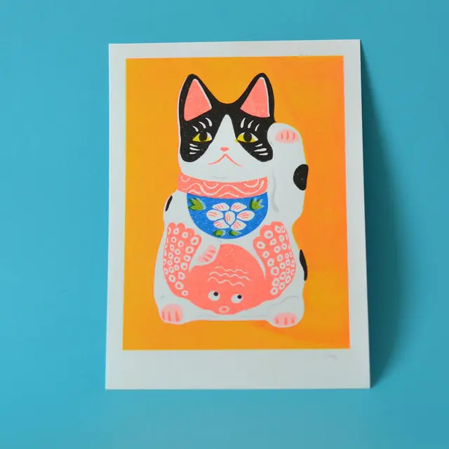 Print A5 Jouet folklorique japonais : Tako Neko
