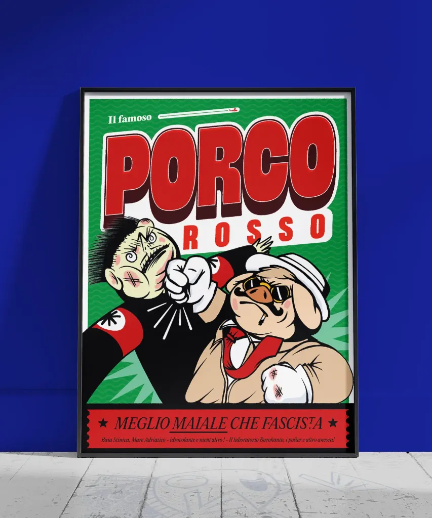 Illustration A3 - Porco Rosso - Ghibli