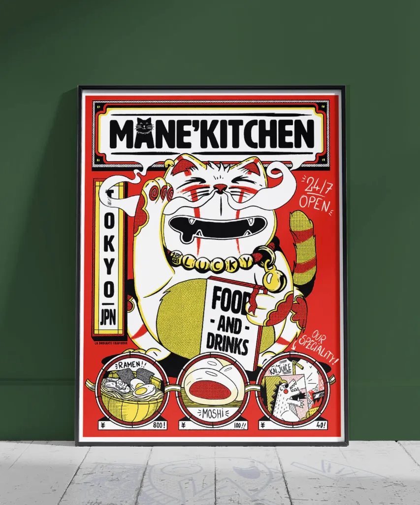 Illustration A3 - Manekitchen - Burokanto