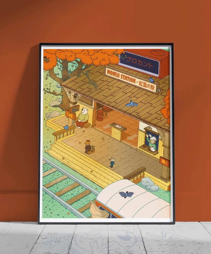 Illustration A3 - Momiji Station