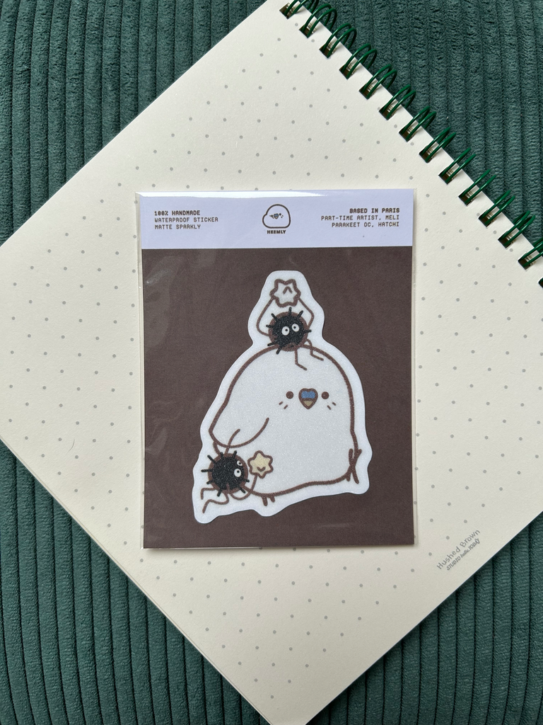 Sticker waterproof Hatchi x Ghibli Totoro susuwatari