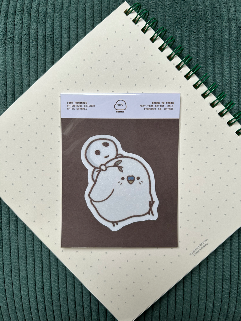 Sticker waterproof Hatchi x Ghibli Totoro kodama