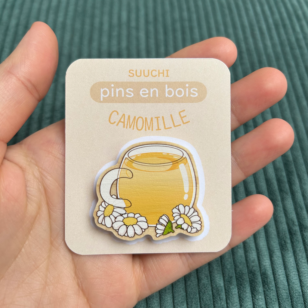Pins thé camomille