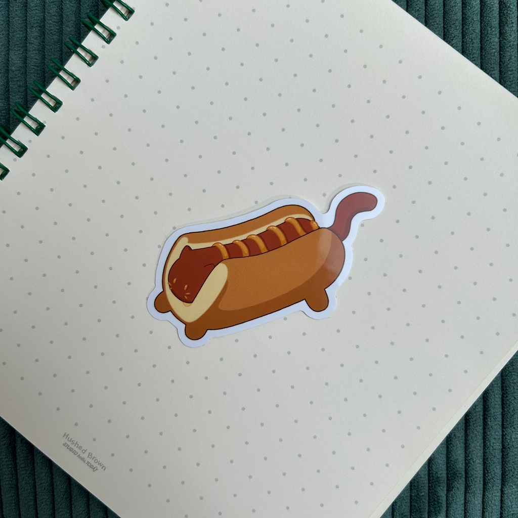 Stickers hot-cat moutarde
