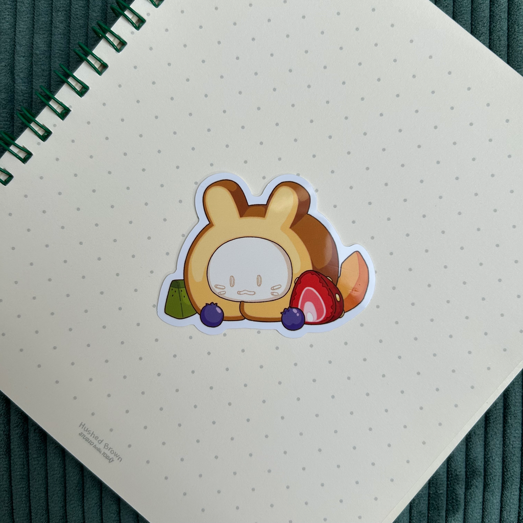 Stickers Lapin gâteau roulé