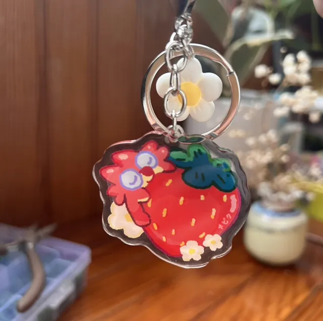 Porte-clés Fraise