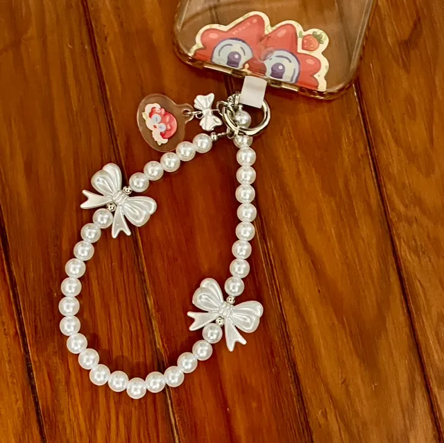 Strap portable - noeud blanc