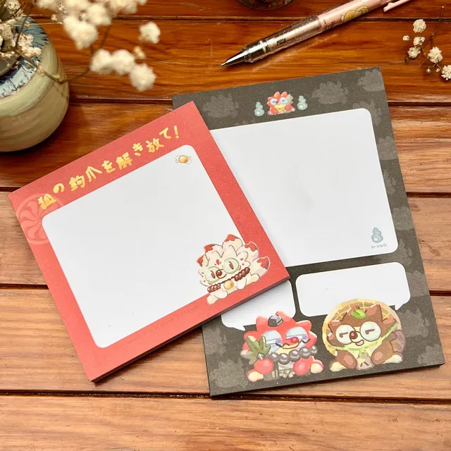 Blocs Notes - Yokai Gossip et Kitsune - Pr. Kipik