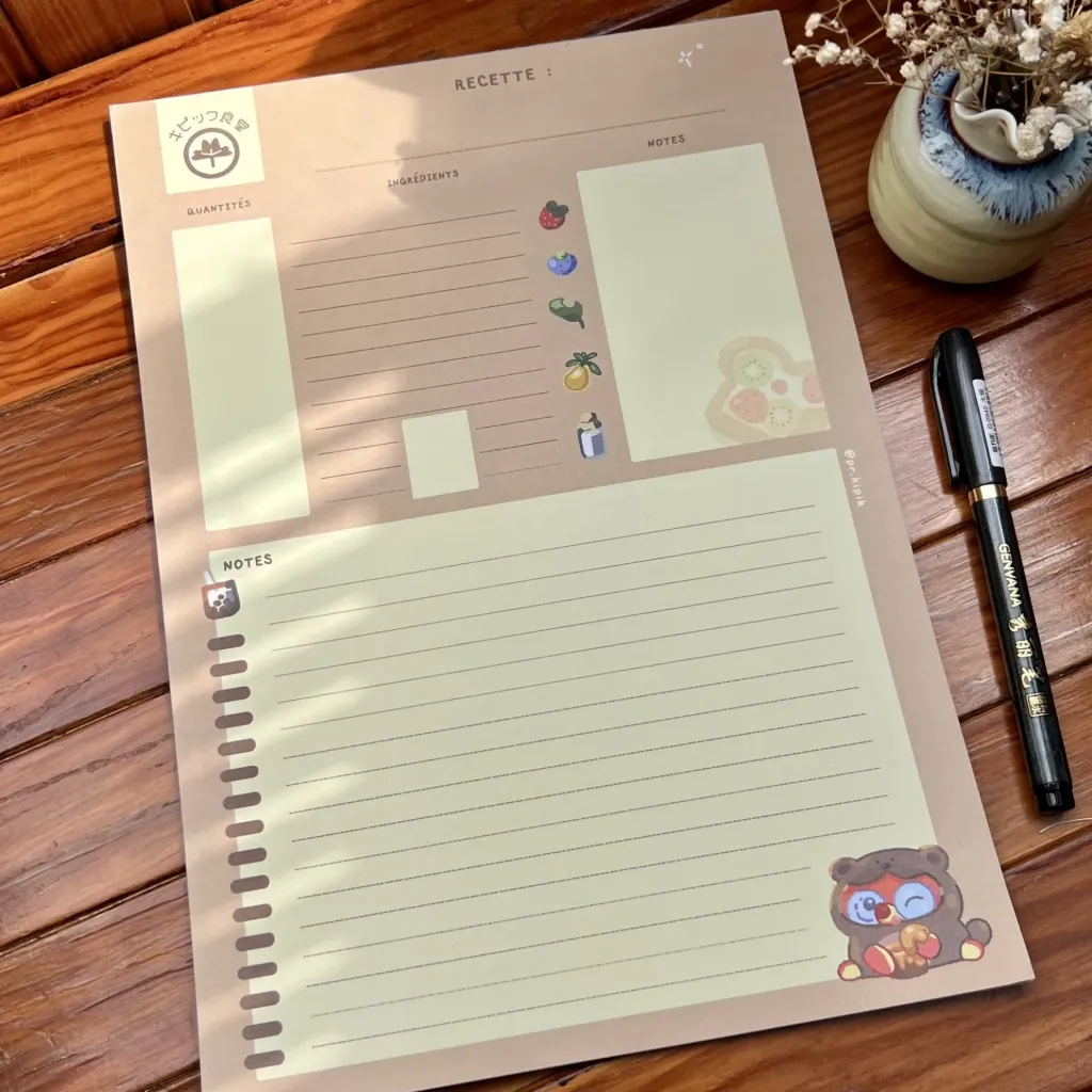 Bloc Note - Recettes XXL [nouveau !] - Pr. Kipik
