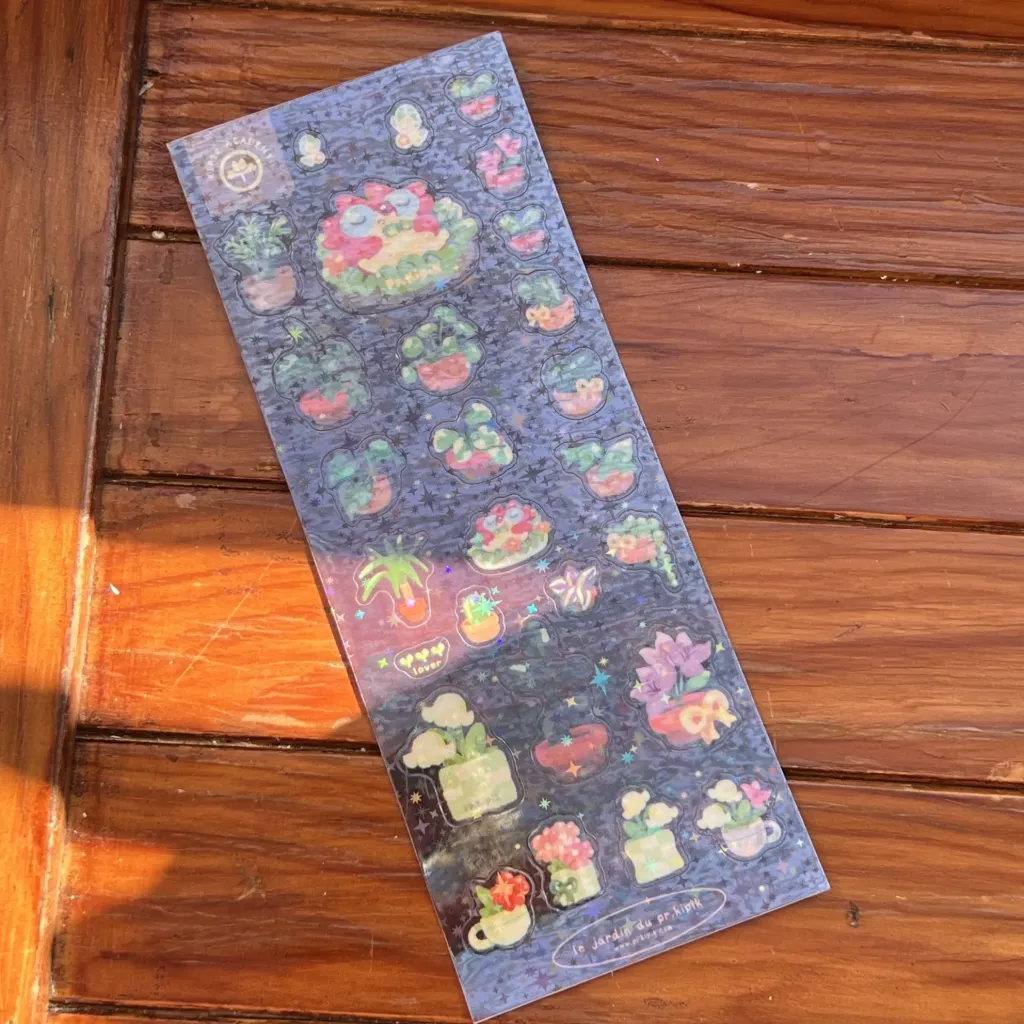 Planche de Stickers - Plantes vertes
