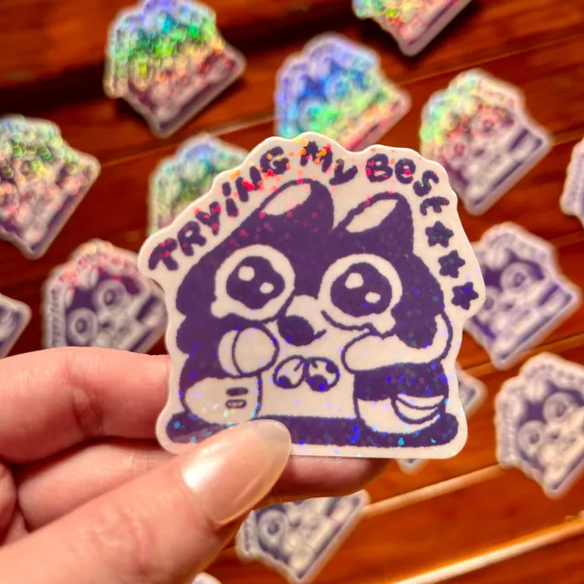 Sticker - Trying my best - Pr. Kipik