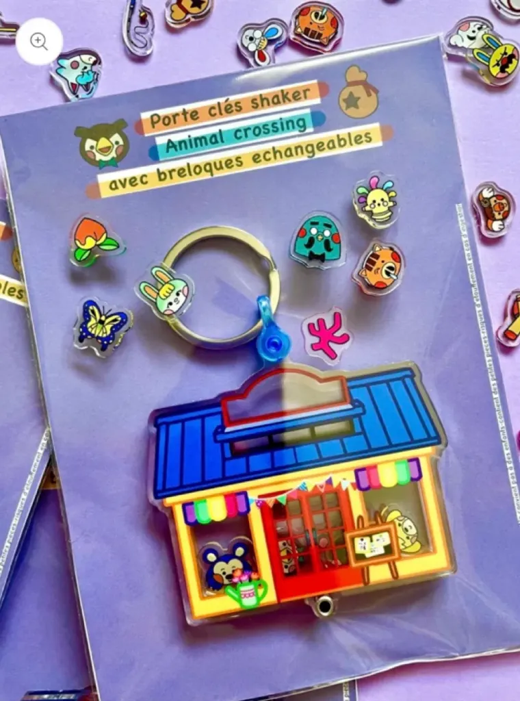 Porte-clés Shaker - Animal Crossing - Girafette