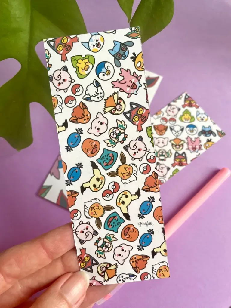 Marque Page - Evolution d'Evoli - Pokémon - Girafette