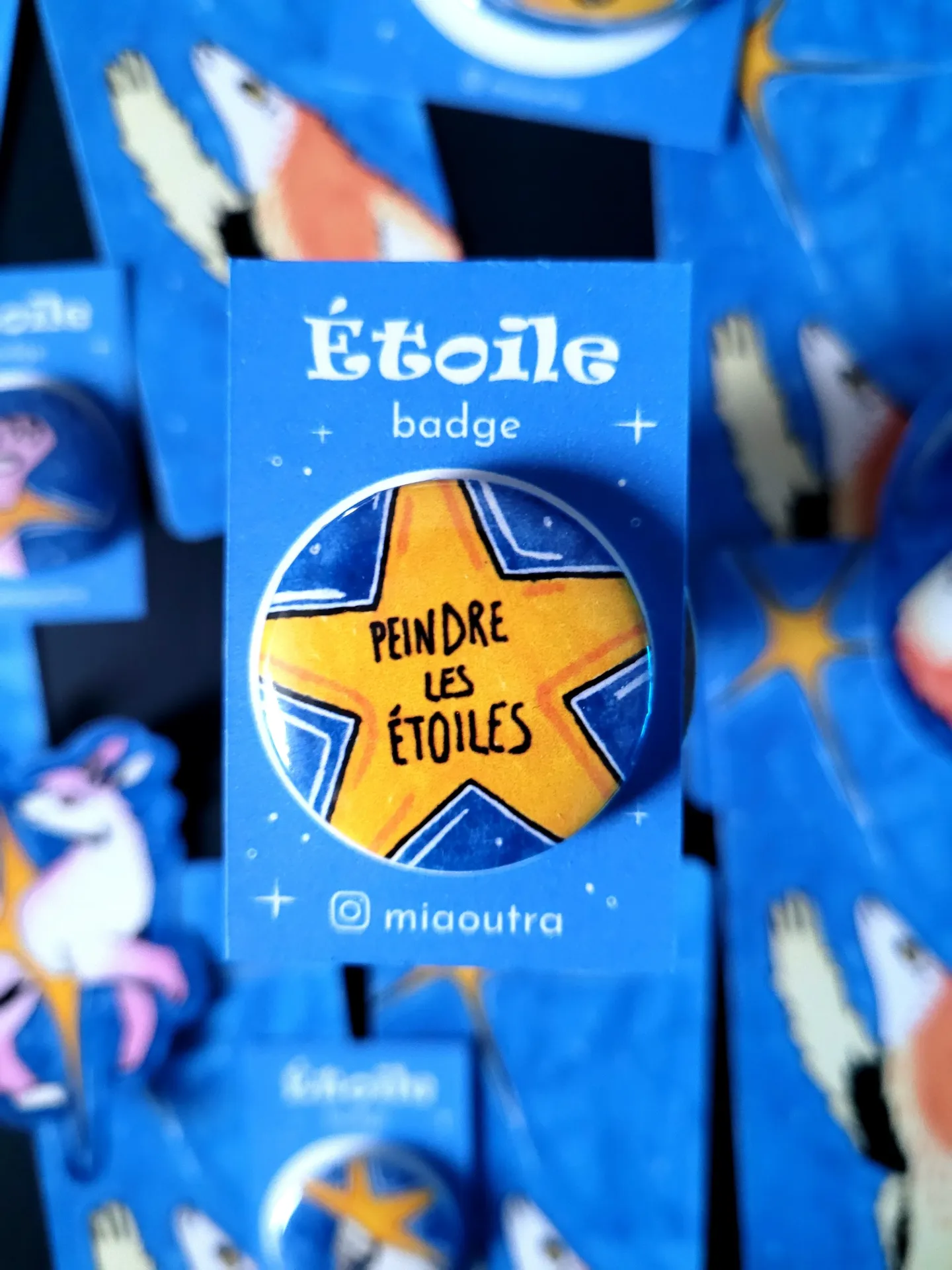 Badge 32mm - Peindre les étoiles