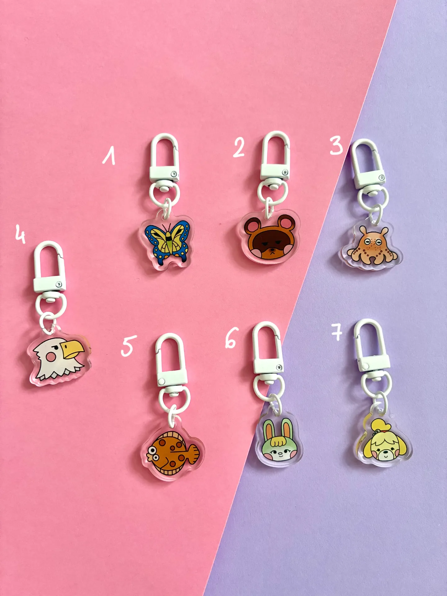 Mini porte-clés - Raie - Animal Crossing