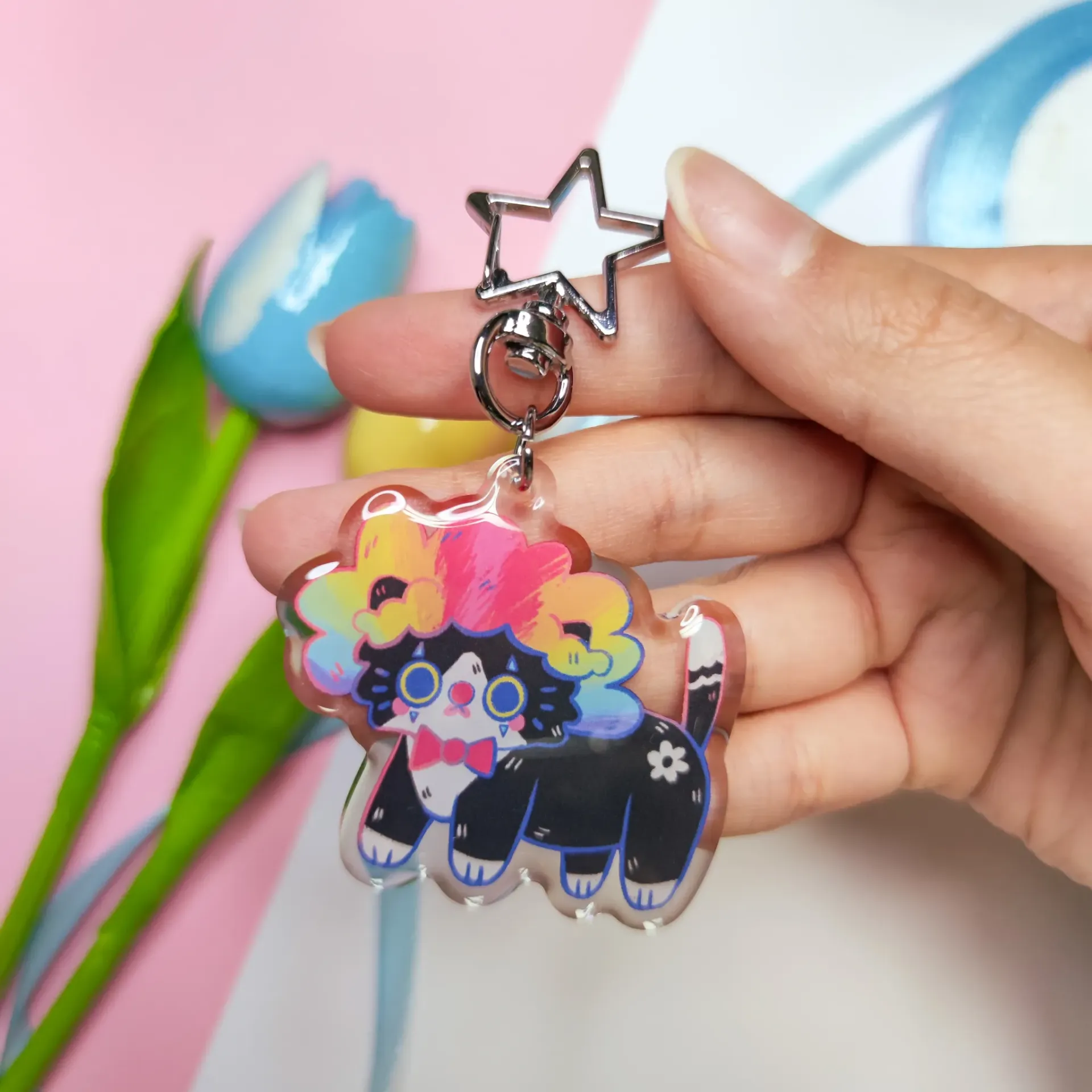 Porte-clés - Chat Clown