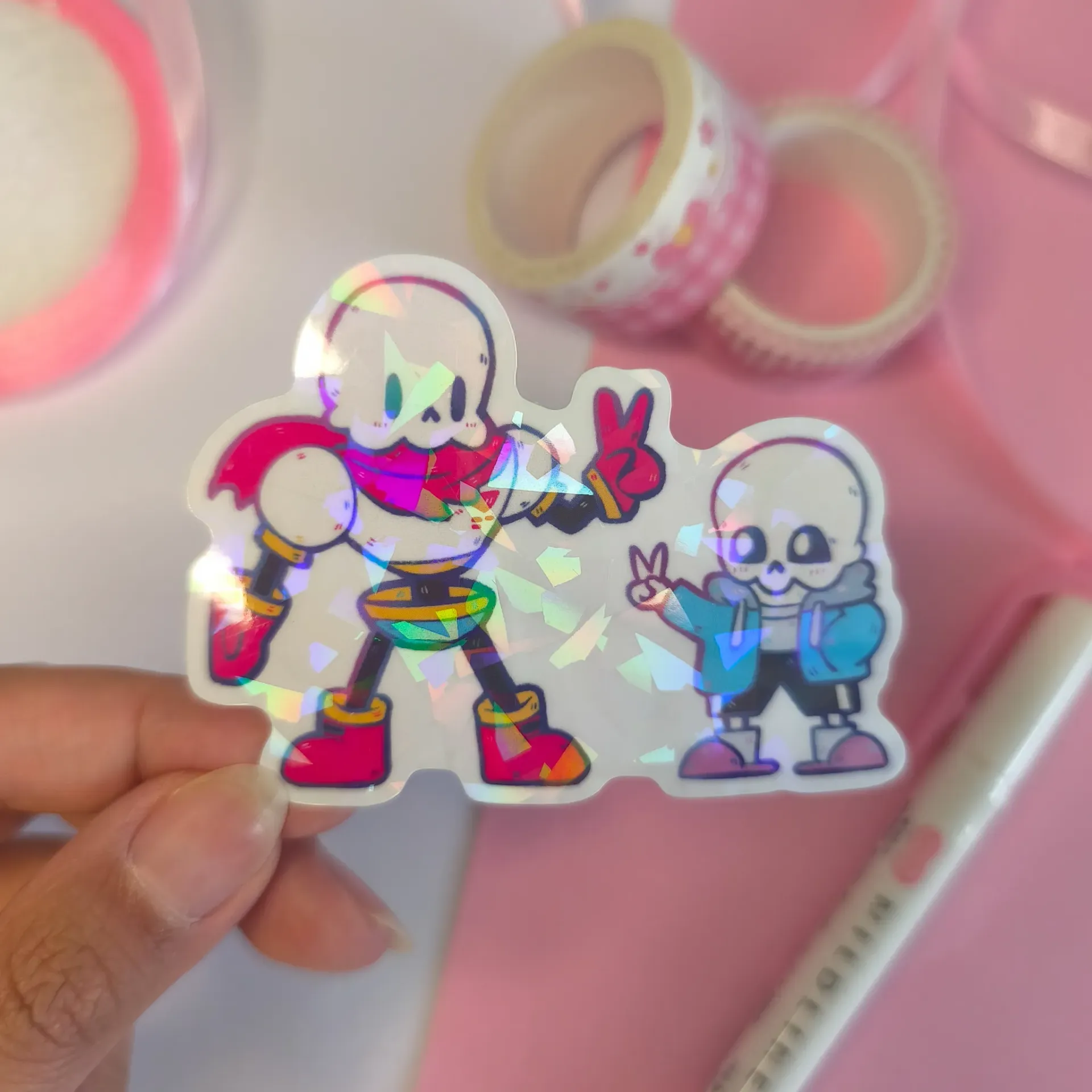 Grand Sticker - Sans & Papyrus Undertale - Seyue