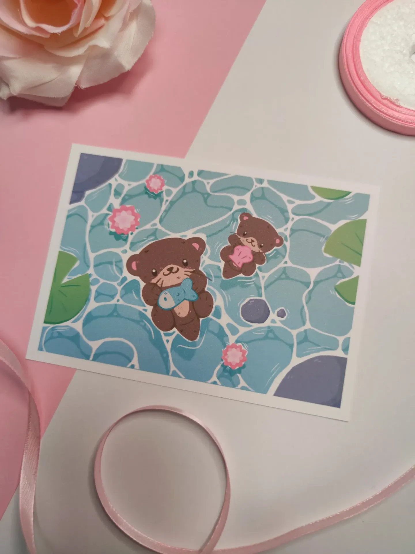 Print A6 - Loutres